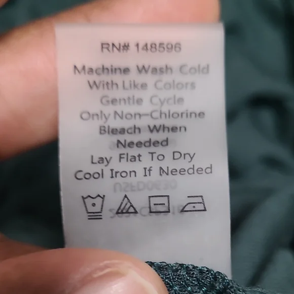 Universal Standard Deep Green Long Sleeve Dress W/FREE BELT - Picture 8 of 11